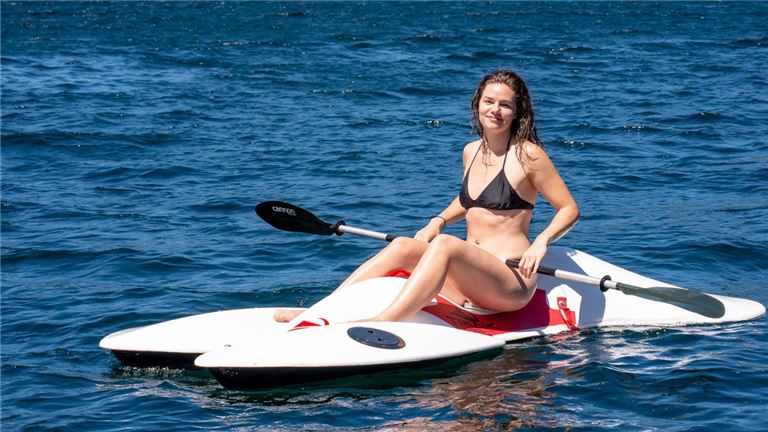 Sit Down and Paddle Like Kayak