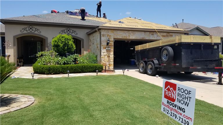 Roof Right Now Austin Job Site