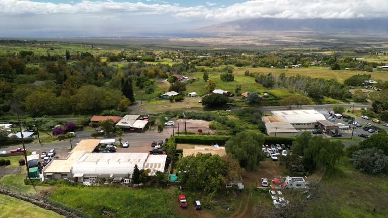 Aerial looking to West Maui Mtns