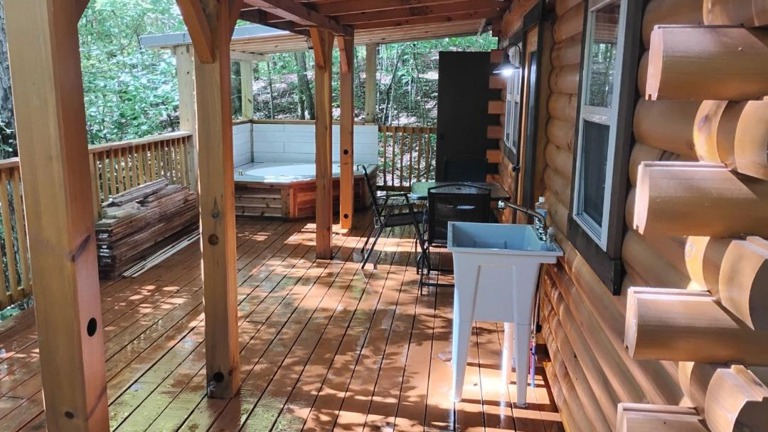 TRG® 1 Jet Tub on porch