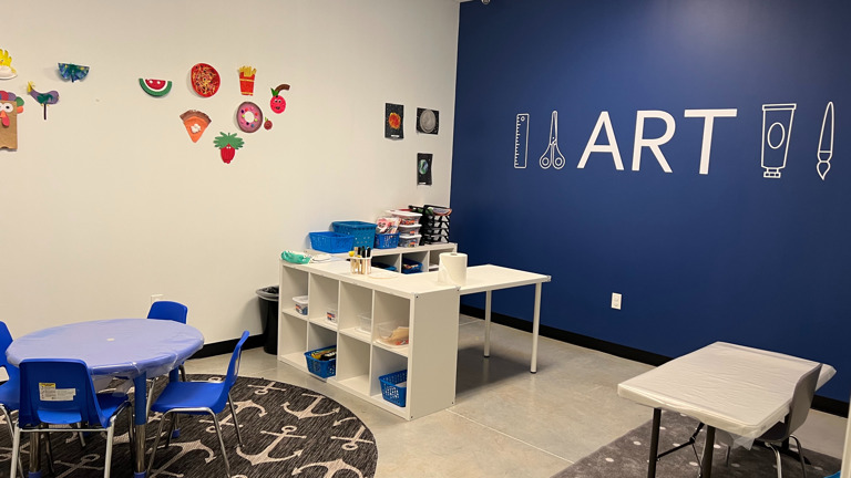 Mock art room