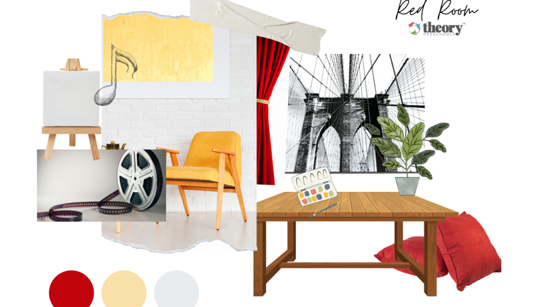 Red Room Mood Board