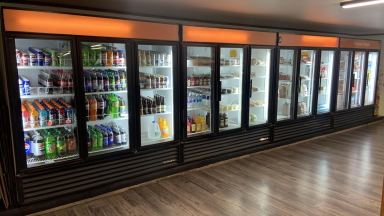 3 Door True Coolers and Freezer