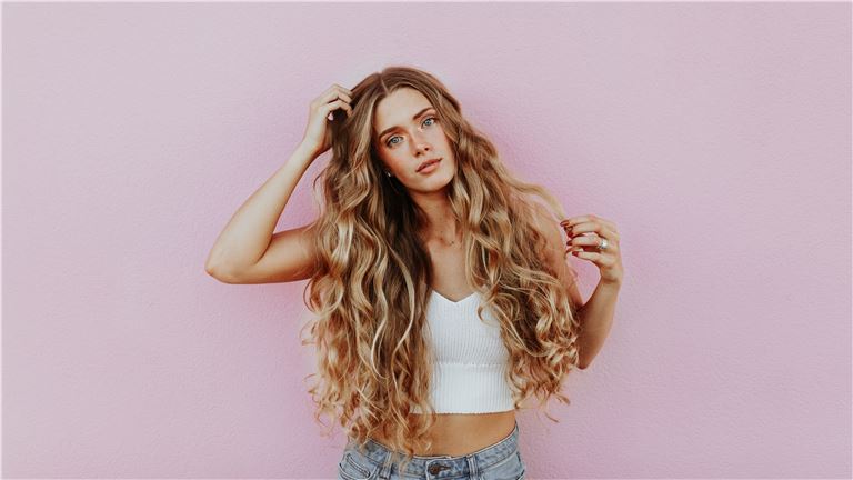 long hair woman