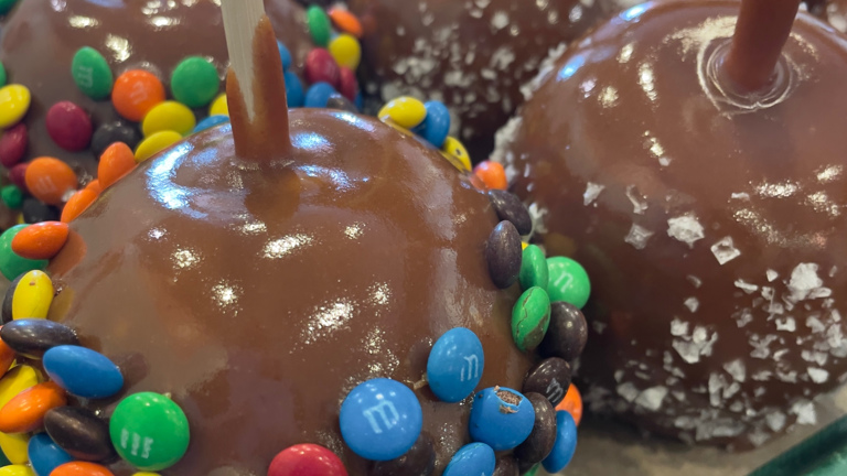 Hand Crafted Caramel Apples. 