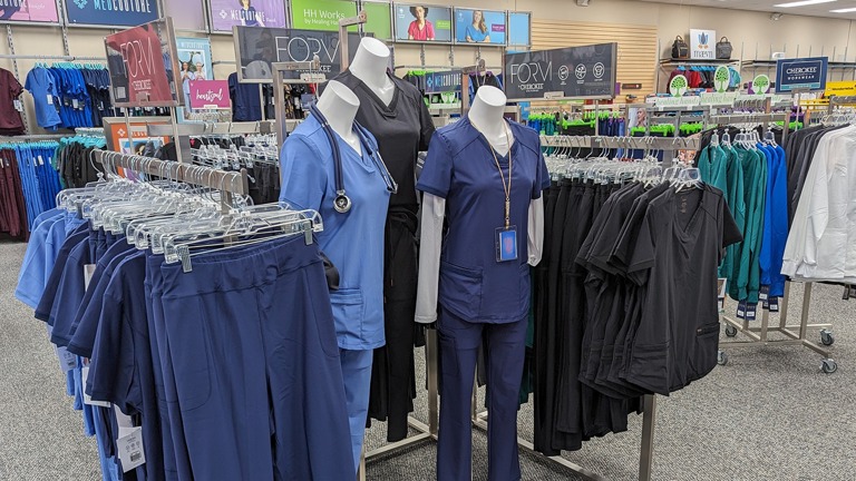 Professional Scrubs Display