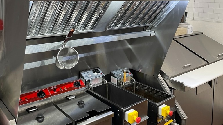 Ventless Hood + Electric Fryers