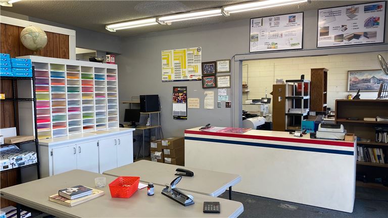 Print Shop Front Counter