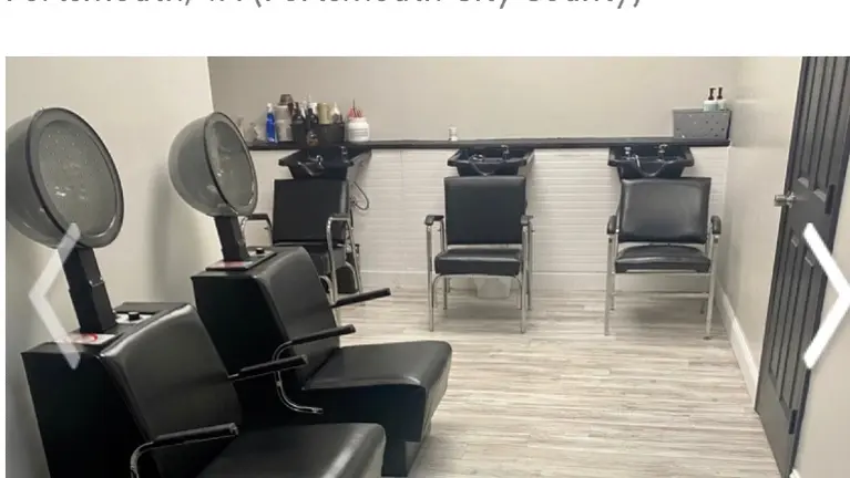 Shared shampoo and dryer area