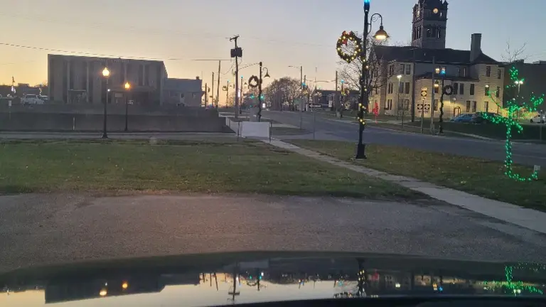 Looking up hill from our retail Cassopolis location.