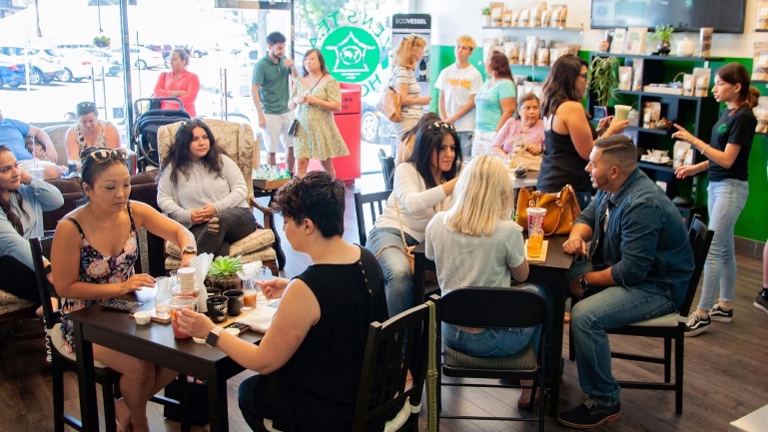Zens Tea House seating area