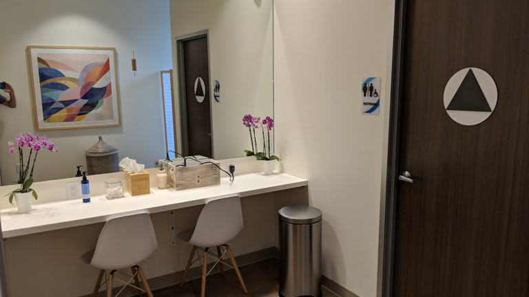 Post-float prep area
