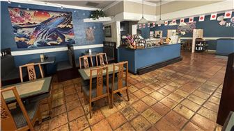 Thai and sushi restaurant for sales.