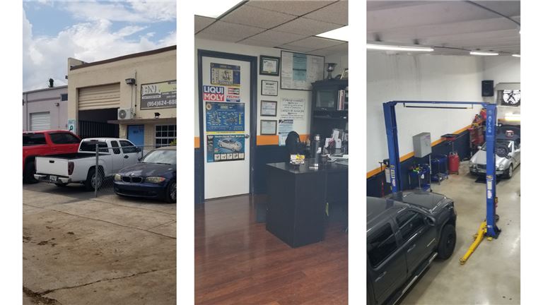 Automotive Repair Shop Front office and workshop