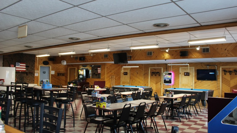 Bar and eating area