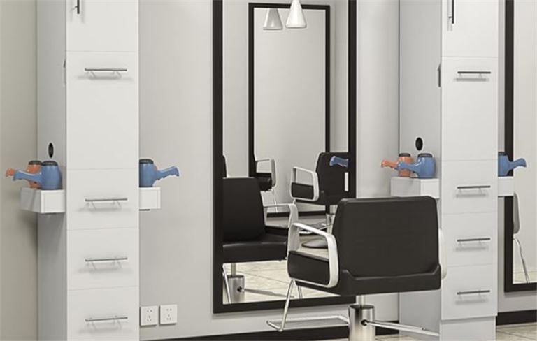 Two Hair Styling Stations Double Suite