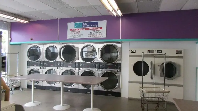 row of 45lb dryers and 2 50lb