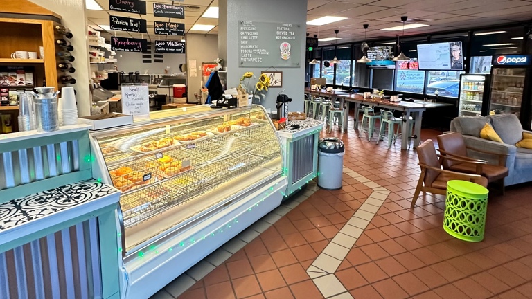 Coffee and pastries station