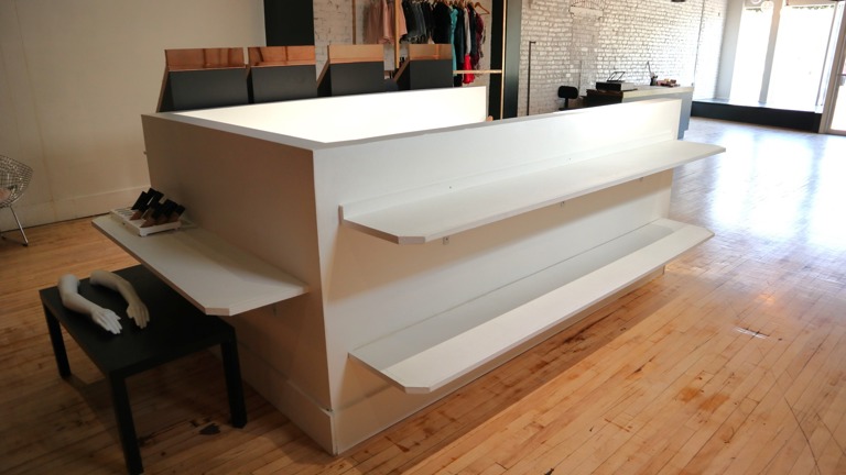 Display Shelves on Staircase