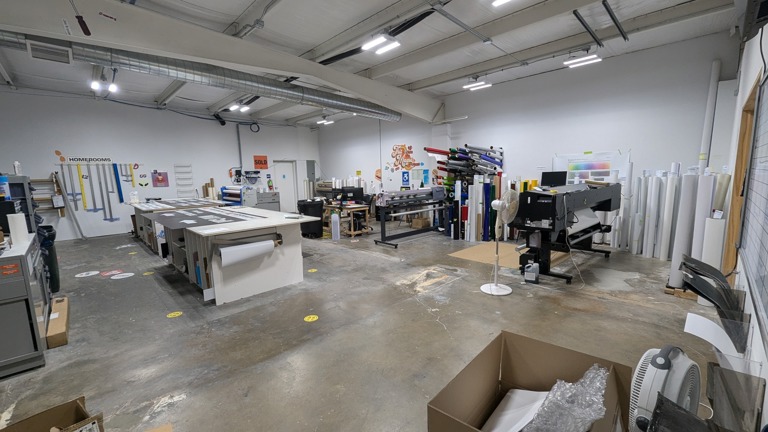 Production Area - Wide format printing