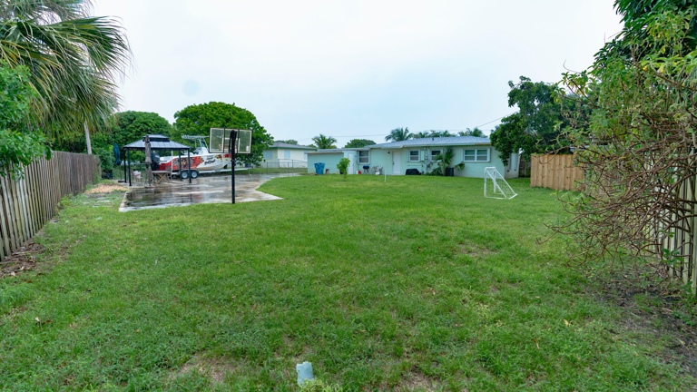Spacious backyard ready for recreation or expansion
