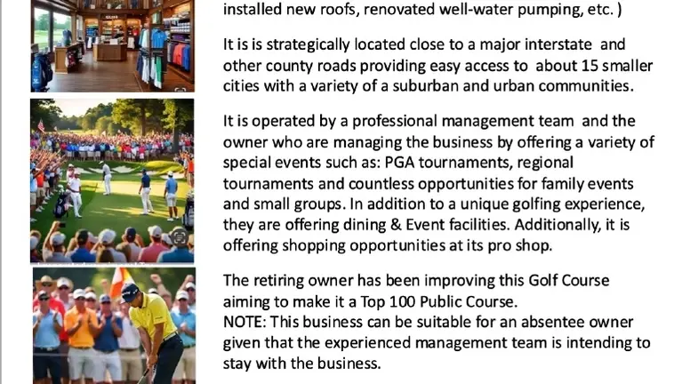 18 Hole PGA Class Golf Course