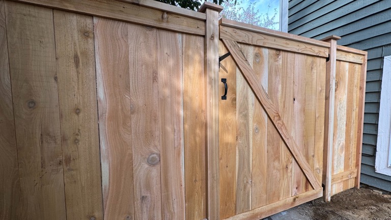 Cedar fence