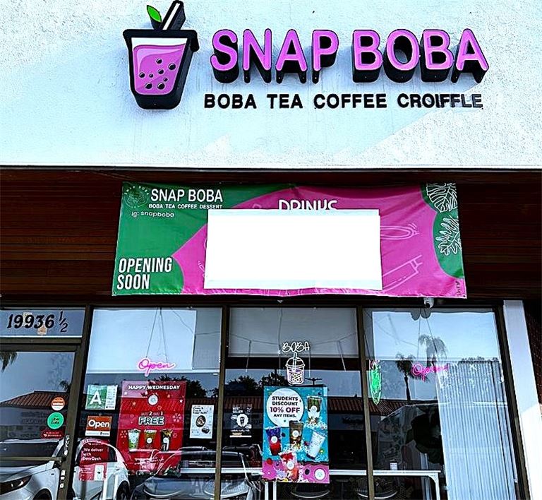 Front of Boba Shop