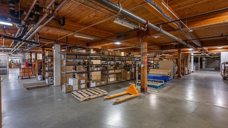 Downstairs storage