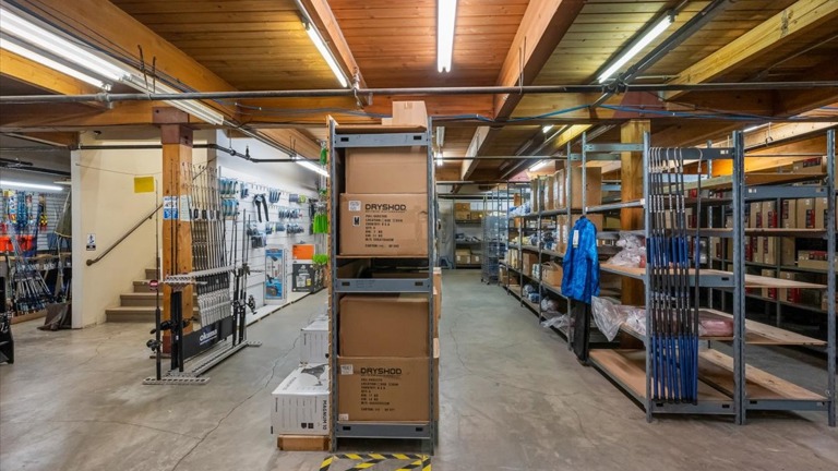Downstairs storage