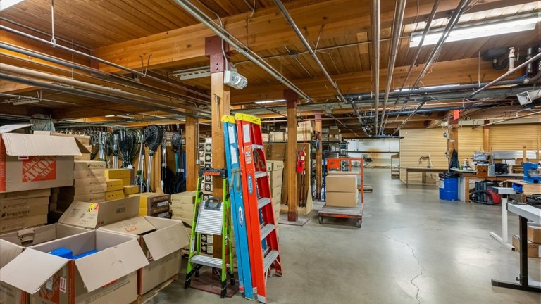 Downstairs storage