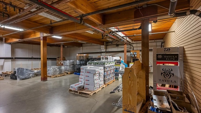 Downstairs storage
