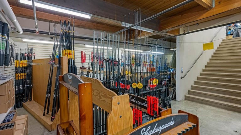 Downstairs storage