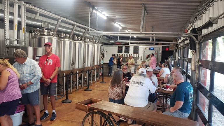 Brewery tasting bar