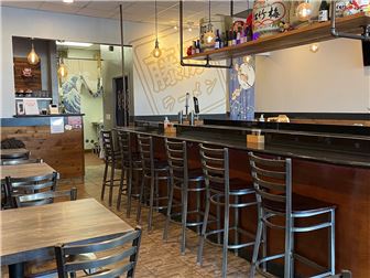A fully equipped restaurant in a busy location