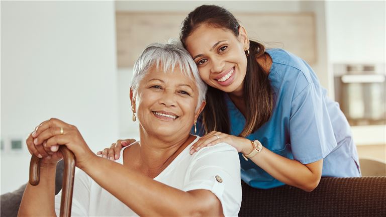 Happy Homecare Client