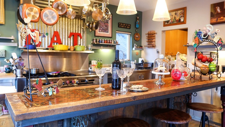 Cleaning this custom commercial kitchen was not problem for our team