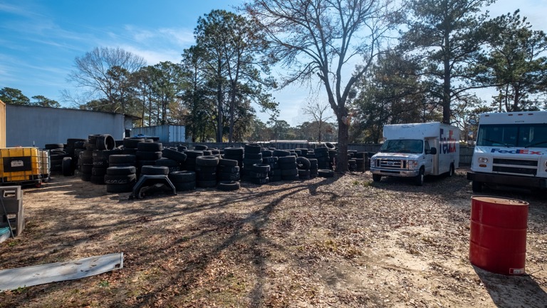 An extensive inventory of new and used tires