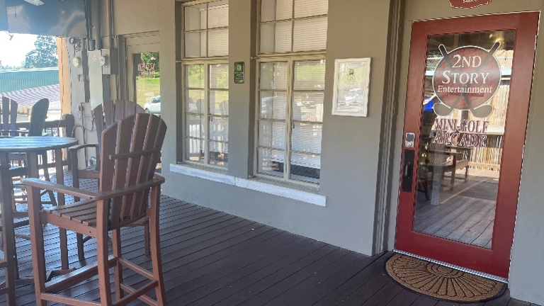 Outside covered deck
