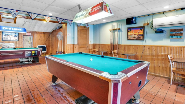Pool Tables to Back Room