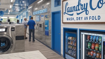 Laundromat. Passive Income - Arcade, Vending & Laundry Revenue.