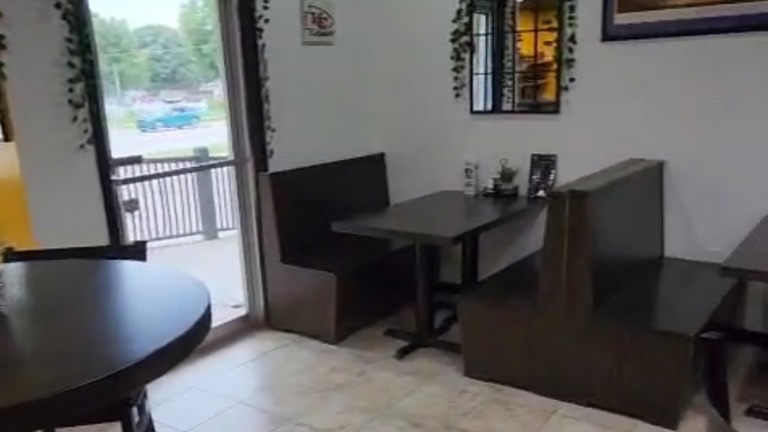 Booth Seating & Entrance
