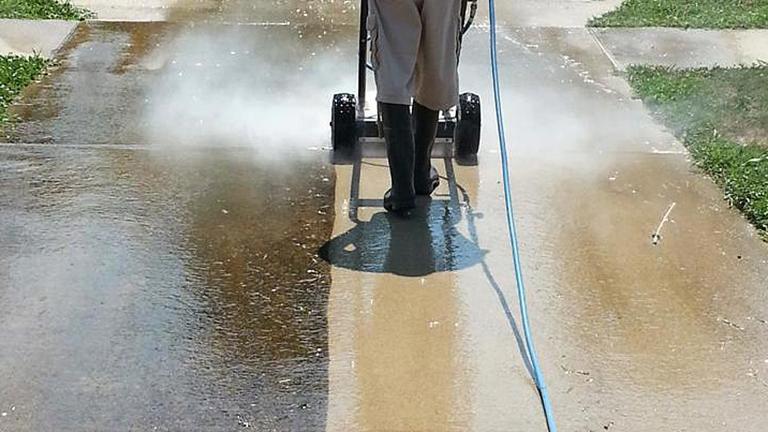 Pressure washing
