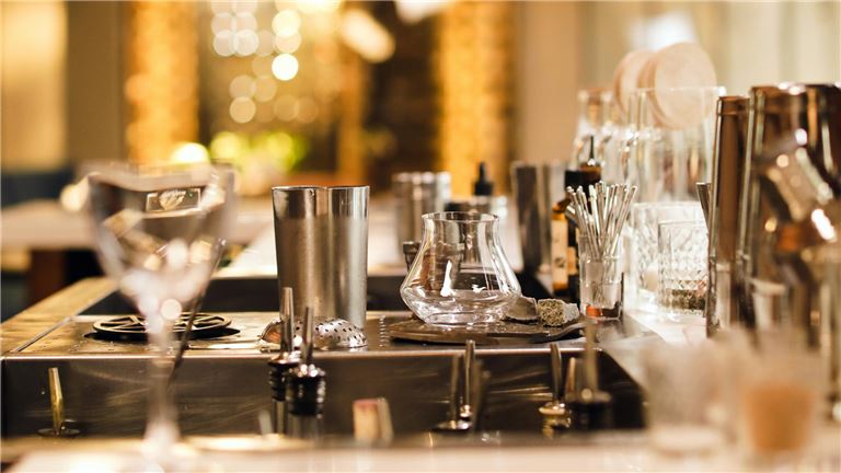 Serving Glasses at a Bar