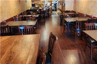 Restaurant with big commercial kitchen