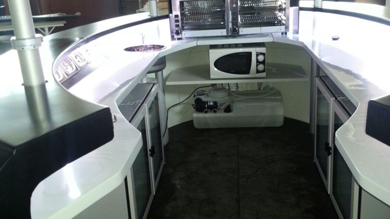 One Evolution Mobile Kiosk interior design