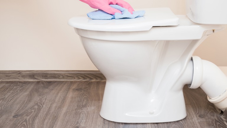 Disinfecting of toilets in high traffic businesses
