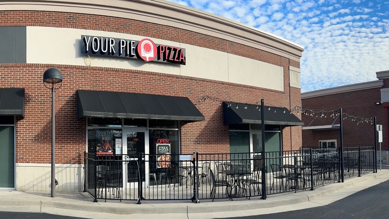 Your Pie Pizza also offers patio seating.