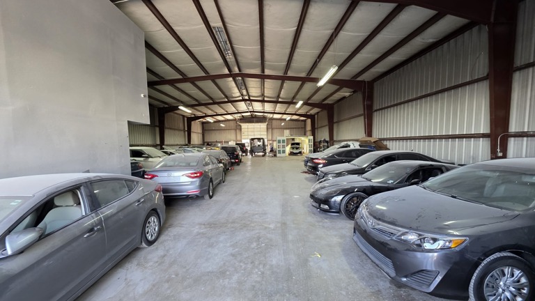 8500 SQFT Garage View