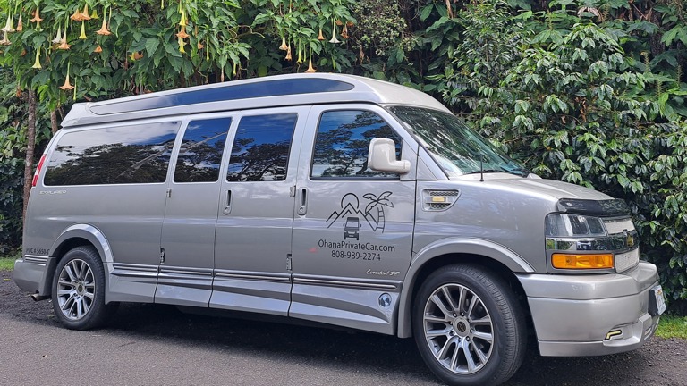 Our custom high-end tour van! 